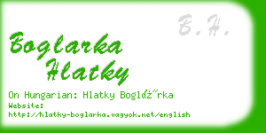 boglarka hlatky business card